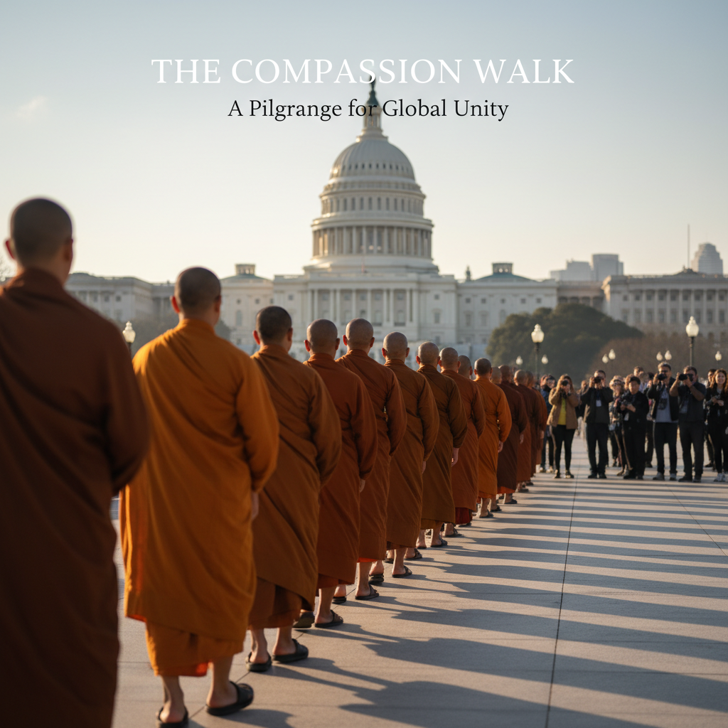Buddhist Monks’ Walk for Peace Concludes in Washington